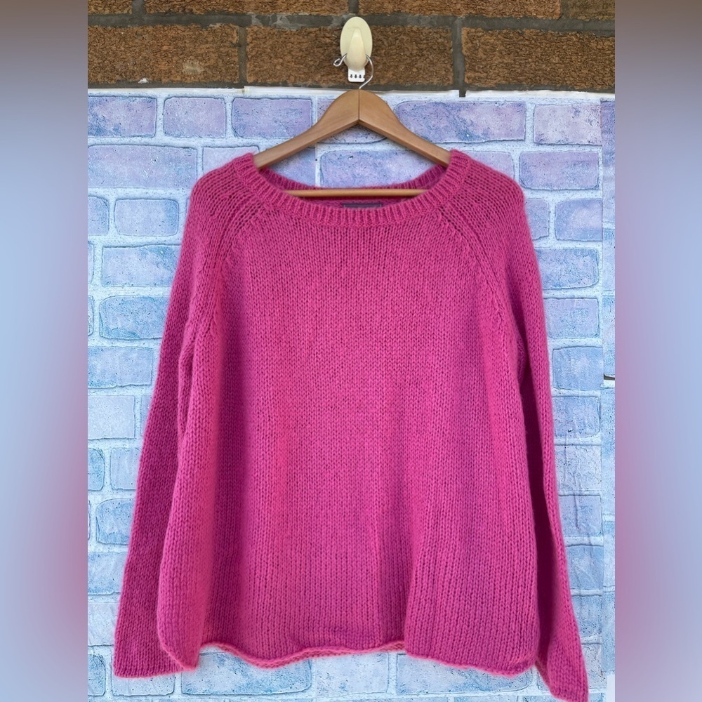 Wooden ships mohair blend pink sweater size S/M